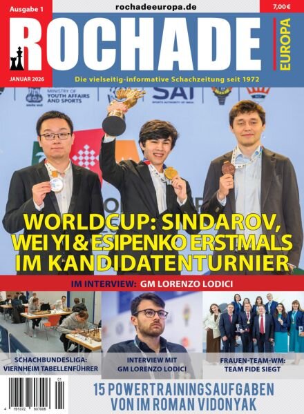 Rochade Europa – Januar 2026 Cover