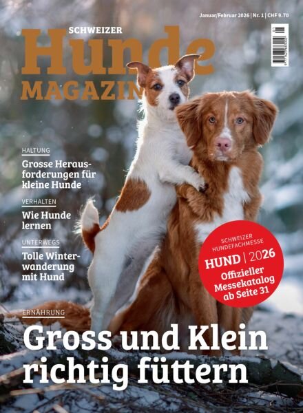 Schweizer Hunde Magazin – Januar 2026 Cover
