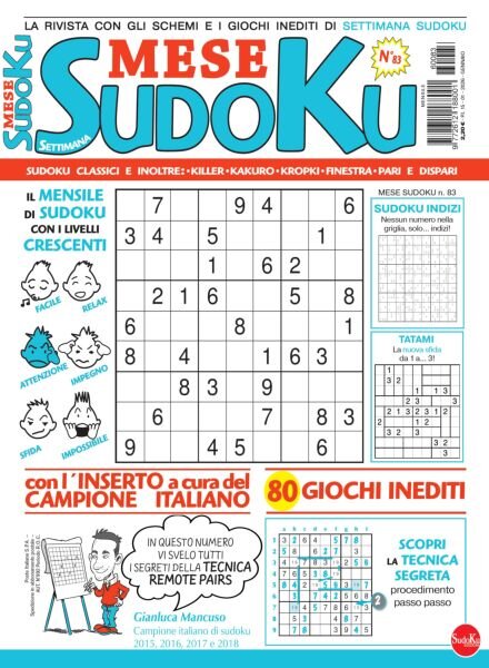 Settimana Sudoku Mese – Gennaio 2026 Cover