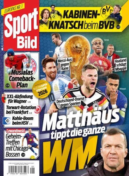 Sport Bild – 30 Dezember 2025 Cover