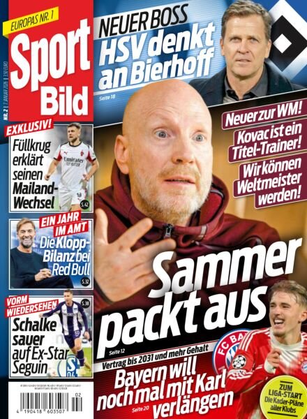 Sport Bild – 7 Januar 2026 Cover
