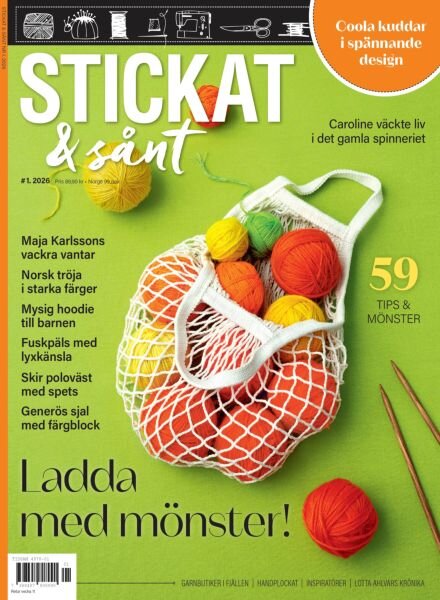 Stickat & Sant – Januari 2026 Cover