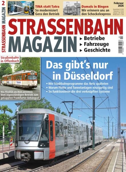 Strassenbahn Magazin – Februar 2026 Cover