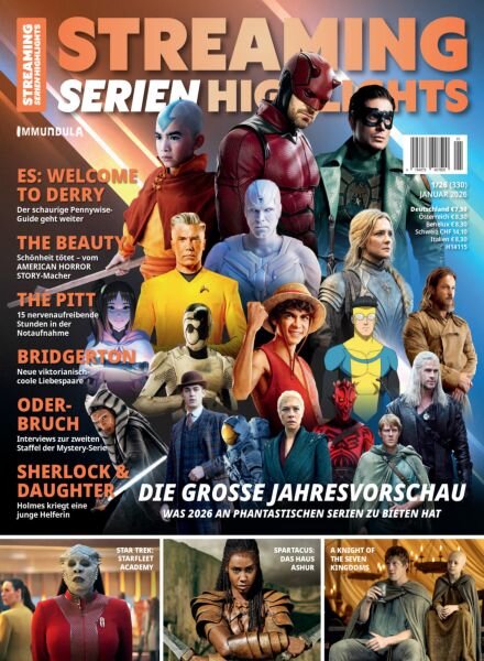 Streaming Serien Highlights – Januar 2026 Cover