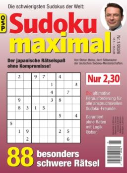 Sudoku Maximal – Nr 1 2026