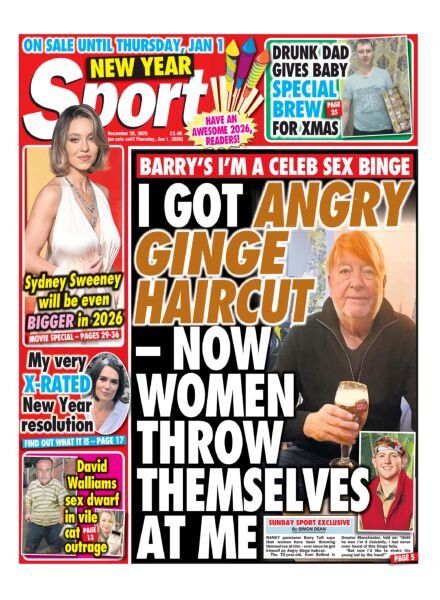 Sunday Sport – 28 December 2025 Cover