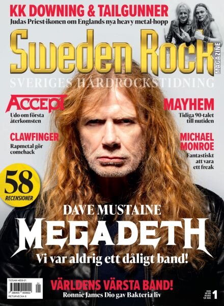 Sweden Rock Magazine – Januari 2026 Cover
