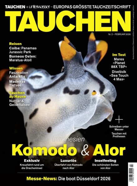 Tauchen Magazin – Februar 2026 Cover