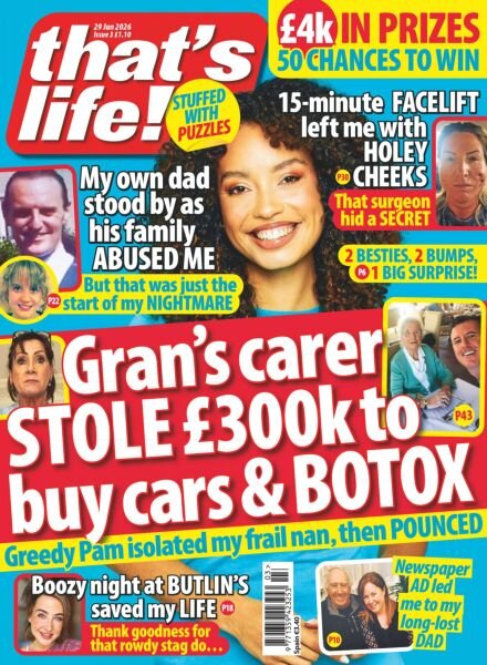 that’s life! UK – 22 January 2026 Cover