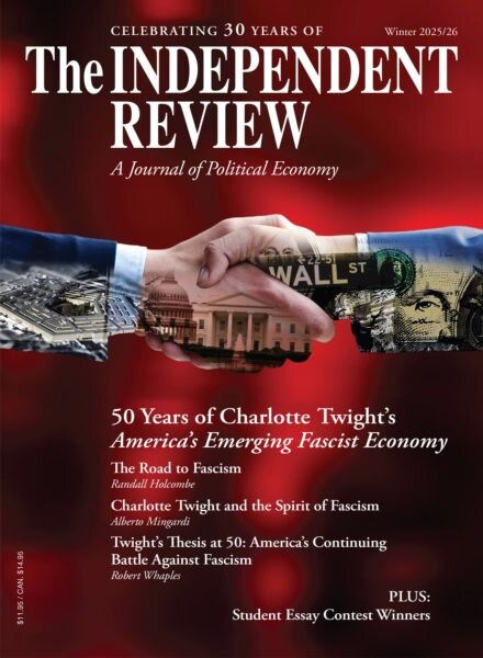 The Independent Review – Winter 2025-26 Cover