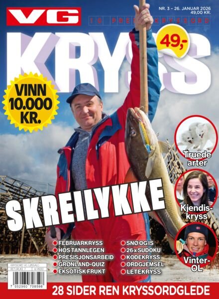 VG Kryssord – 26 Januar 2026 Cover