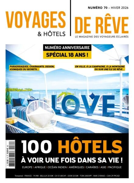 Voyages & Hotels de Reve – Hiver 2026 Cover