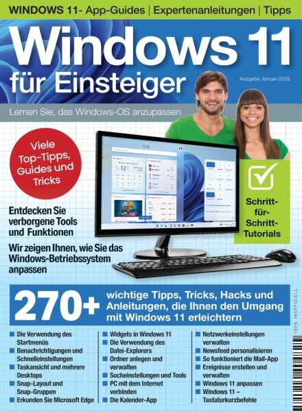 Windows 11 fur Einsteiger – Januar 2026 Cover
