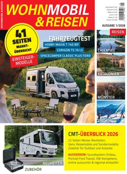 Wohnmobil & Reisen – Nr 1 2026 Cover