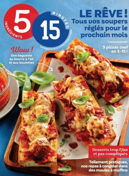 5 Ingredients 15 Minutes – Mars 2026 Cover