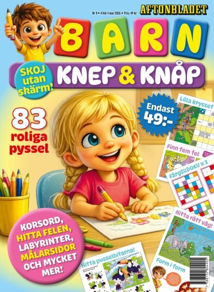 Aftonbladet BARN – Februari 2026 Cover