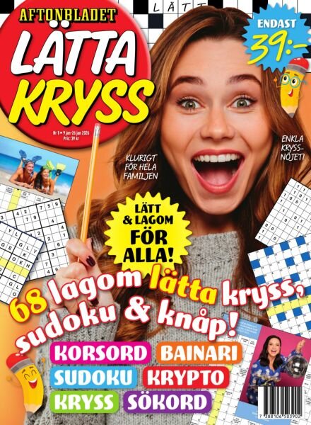 Aftonbladet Latta Kryss – 9 Januari 2026 Cover