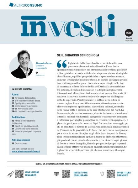 Altroconsumo Investi – 27 Gennaio 2026 Cover