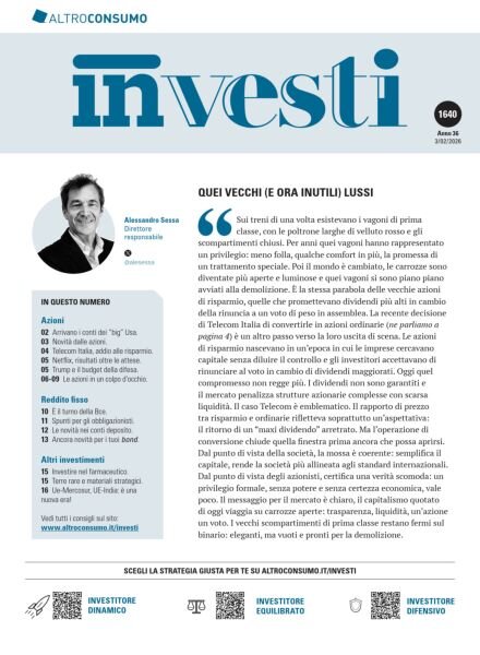 Altroconsumo Investi – 3 Febbraio 2026 Cover