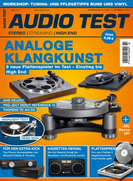 Audio Test – Ausgabe 2 2026 Cover