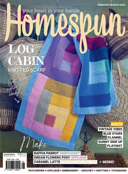 Australian Homespun – February-March 2026 Cover