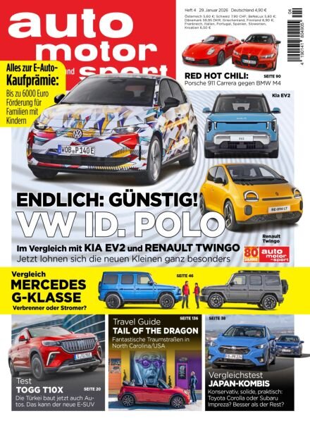 Auto Motor und Sport – 28 Januar 2026 Cover