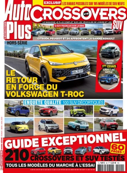 Auto Plus Crossovers SUV – Mars-Avril 2026 Cover