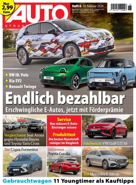 Auto Strassenverkehr – 18 Februar 2026 Cover