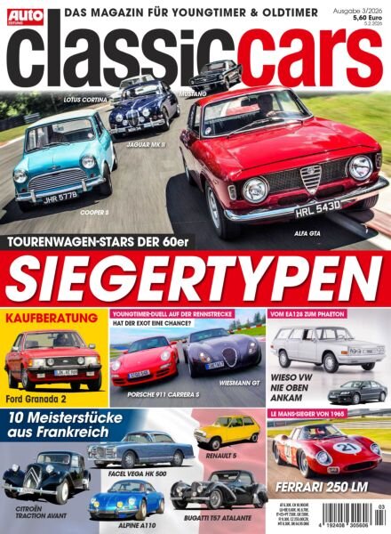 Auto Zeitung Classic Cars – Marz 2026 Cover