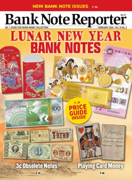 Bank Note Reporter – February 2026 Cover