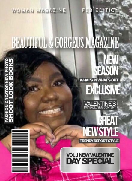 Beautiful & Gorgeous Magazine – Volume 1 Valentine Day – February 2026 Cover