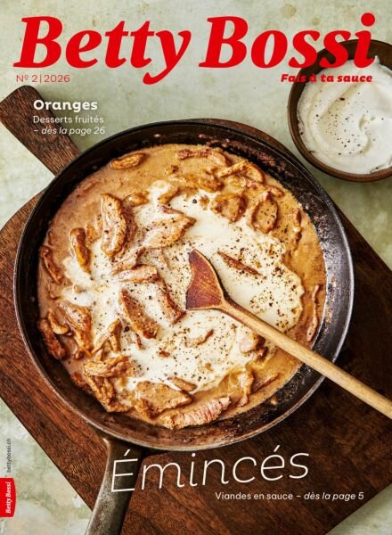 Betty Bossi edition francaise – Fevrier 2026 Cover