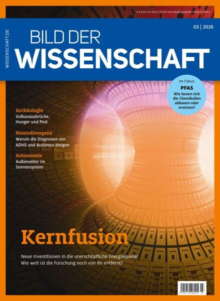 Bild der Wissenschaft – Marz 2026 Cover