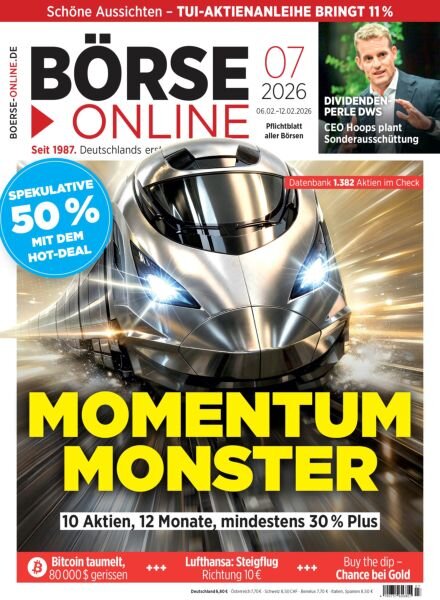 BOrse Online – 6 Februar 2026 Cover