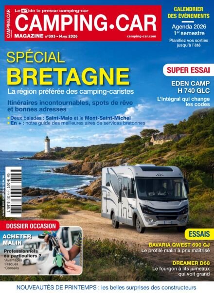Camping-Car Magazine – Mars 2026 Cover