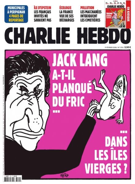 Charlie Hebdo – 11 Fevrier 2026 Cover