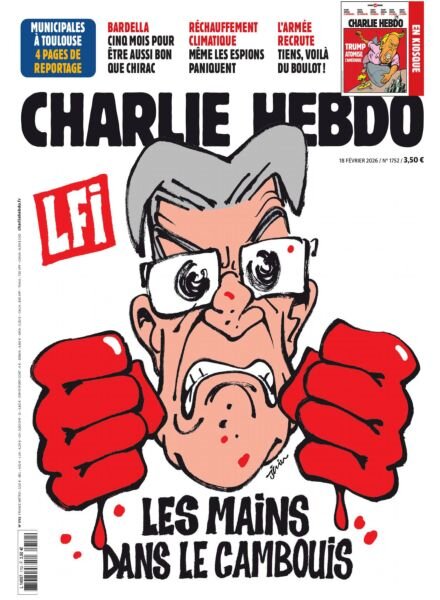 Charlie Hebdo – 18 Fevrier 2026 Cover