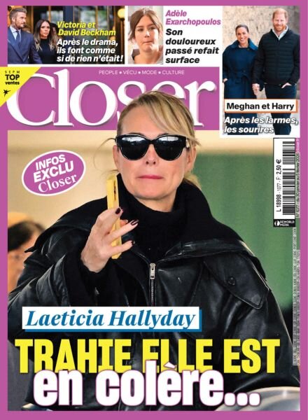 Closer France – 30 Janvier 2026 Cover