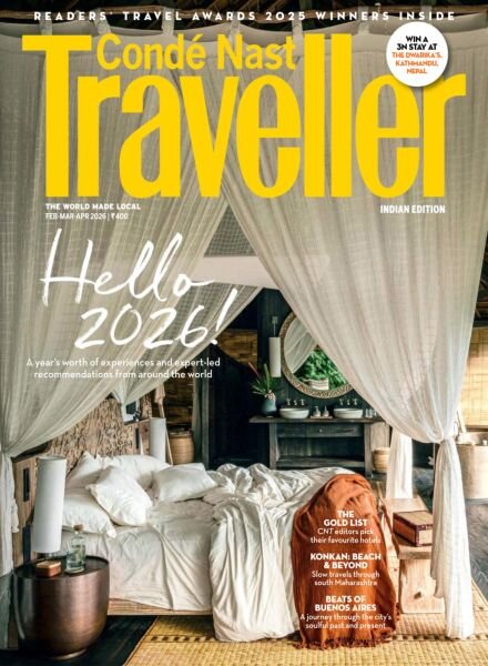 Conde Nast Traveller India – February-March-April 2026 Cover