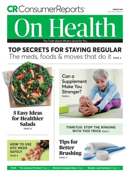 Consumer Reports on Health – March 2026 Cover