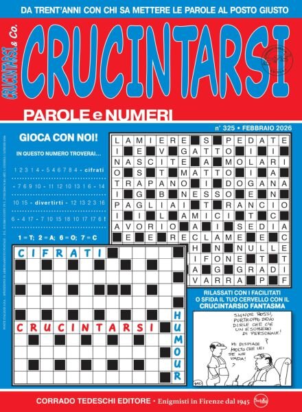 Crucintarsi & Co – Febbraio 2026 Cover