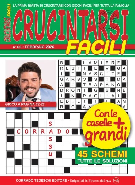 Crucintarsi Facili – Febbraio 2026 Cover