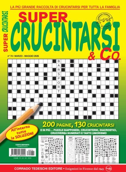 Crucintarsi Giganti – Marzo-Maggio 2026 Cover