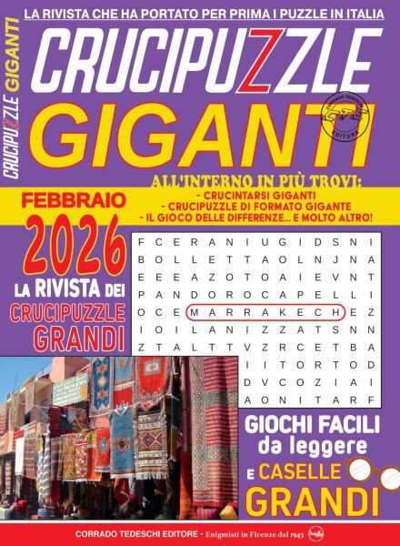 Crucipuzzle Giganti – Febbraio 2026 Cover