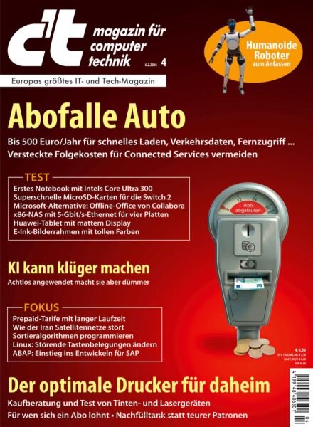 c’t Magazin – 05 Februar 2026 Cover