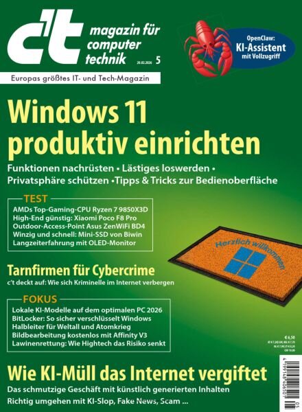 c’t Magazin – 19 Februar 2026 Cover