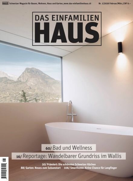 Das Einfamilienhaus – Februar-Marz 2026 Cover