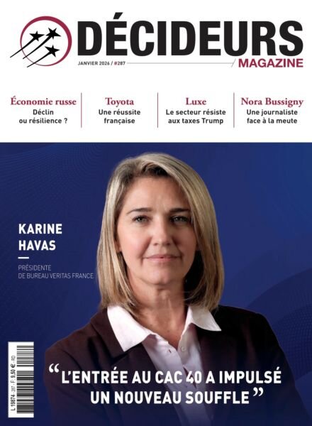 Decideurs Magazine – Janvier 2026 Cover