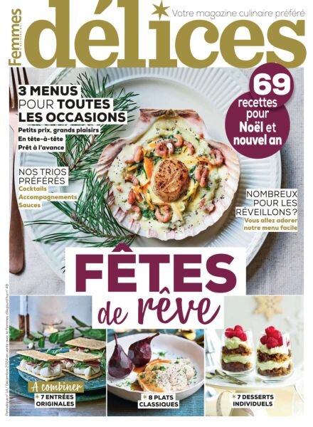 Delices de Femmes d’Aujourd’hui – Decembre 2024 Cover