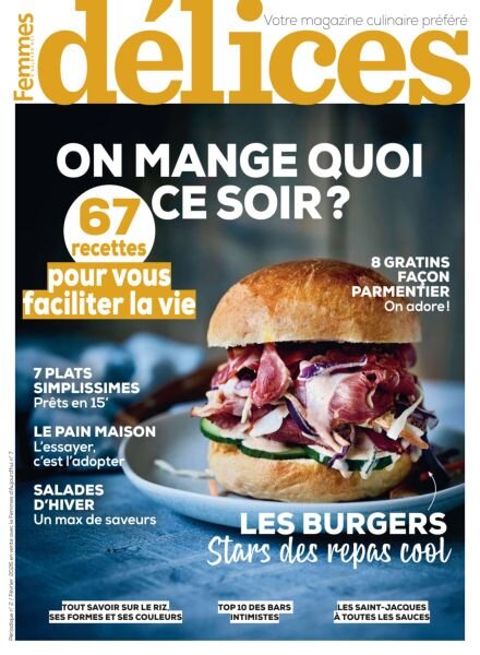 Delices de Femmes d’Aujourd’hui – Fevrier 2026 Cover